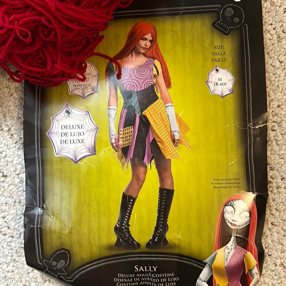 The nightmare before Christmas sally deluxe adult costume